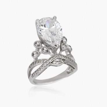 Aurora Stone Silver Ring